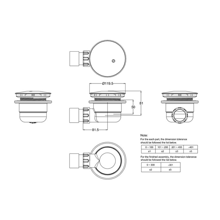 Crosswater HighFlow Shower Waste Sanctuary Bathrooms